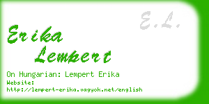 erika lempert business card